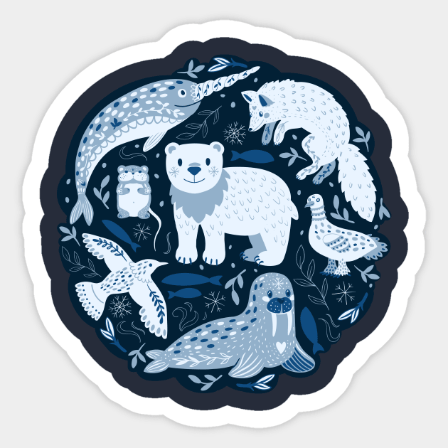 Arctic nature Sticker by Elsbet